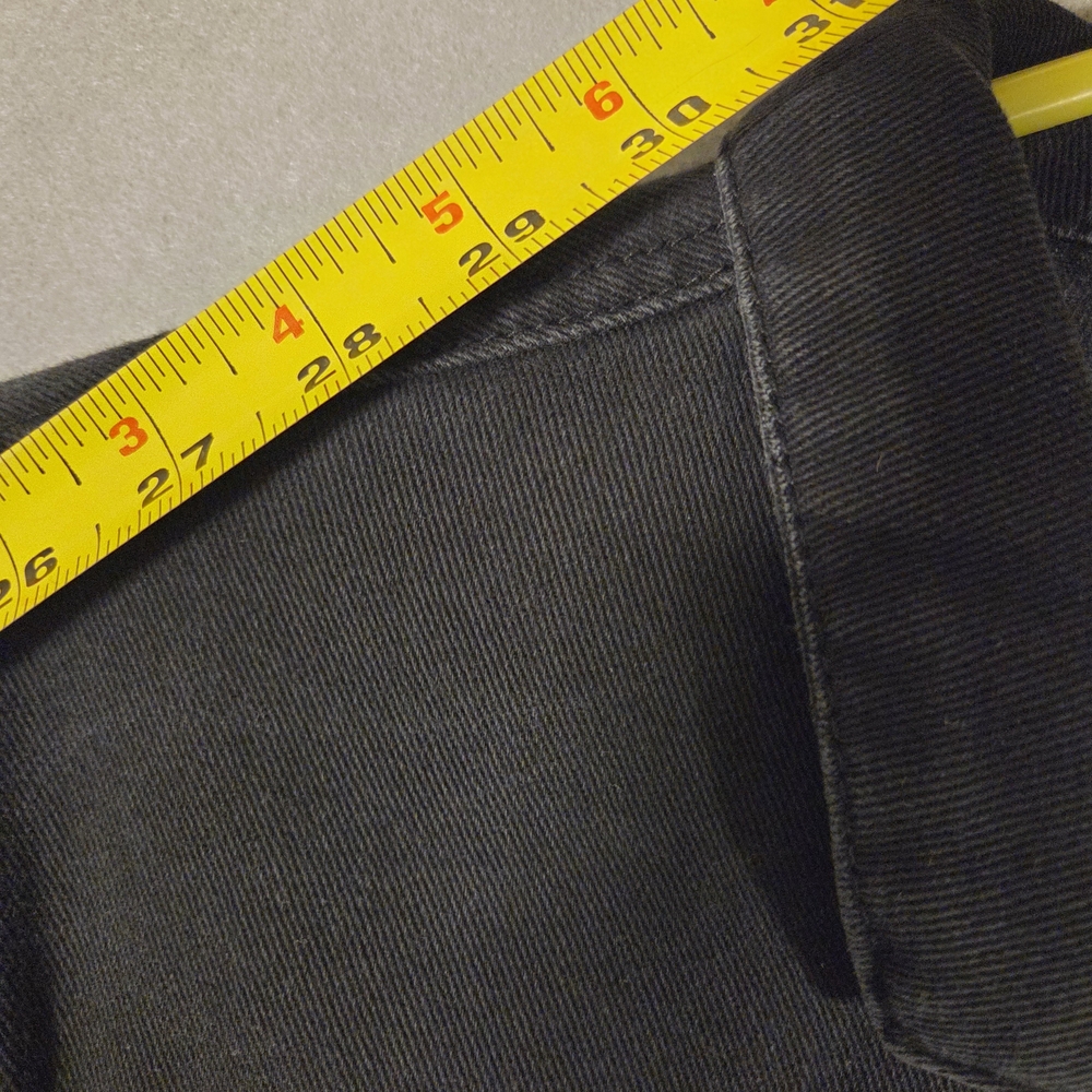 Rue 21 two-toned denim jacket with "GOOD FORTUNE" lettering (M298) - Picture 10 of 12